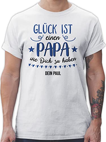 T-Shirt Herren - zum - Glück ist einen Papa wie Dich zu haben I Papa Geschenk Vatertag - L - Weiß - Tshirt personalisierte Geschenke für väter Vater es Shirt Vatertagsgeschenke T-Shirt Herren - zum - Glück ist einen Papa wie Dich zu haben I Papa Geschenk Vatertag - L - Weiß - Tshirt personalisierte Geschenke für väter Vater es Shirt Vatertagsgeschenke von Geschenk mit Namen personalisiert by Shirtracer