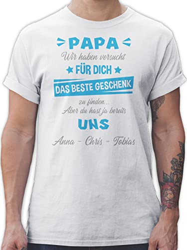T-Shirt Herren - zum - Papa wir haben versucht Finden I Vatertagsgeschenk Papa Geschenk Vatertag - L - Weiß - Geschenke für väter Vater Tshirt dad Happy Birthday Daddy T-Shirt Herren - zum - Papa wir haben versucht Finden I Vatertagsgeschenk Papa Geschenk Vatertag - L - Weiß - Geschenke für väter Vater Tshirt dad Happy Birthday Daddy von Geschenk mit Namen personalisiert by Shirtracer