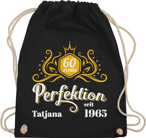 Turnbeutel Rucksack - 60. Geburtstag - 60 Jahre Perfektion seit 1965 Legende - Unisize - Schwarz - zum name 60.geburtstag 1963 sechzigern 1964 sechzig 60ster sechzigster 60.ter 60ter 60ten sixty Turnbeutel Rucksack - 60. Geburtstag - 60 Jahre Perfektion seit 1965 Legende - Unisize - Schwarz - zum name 60.geburtstag 1963 sechzigern 1964 sechzig 60ster sechzigster 60.ter 60ter 60ten sixty von Geschenk mit Namen personalisiert by Shirtracer