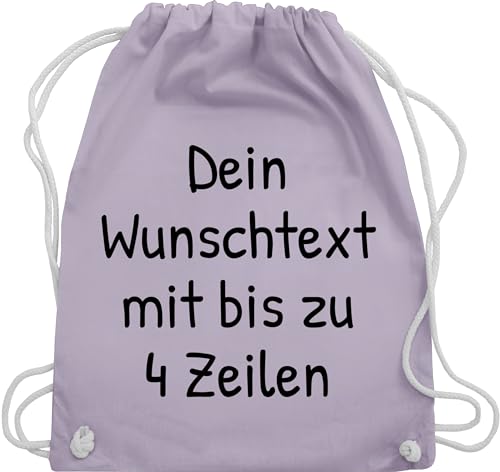 Turnbeutel Rucksack - Aufdruck selbst gestalten - Wunschdruck Text Namen I Eigener Text I Custom Text - Unisize - Pastell Lila - personalisierter beutel kinder sportbeutel kindergarten jungen Turnbeutel Rucksack - Aufdruck selbst gestalten - Wunschdruck Text Namen I Eigener Text I Custom Text - Unisize - Pastell Lila - personalisierter beutel kinder sportbeutel kindergarten jungen von Geschenk mit Namen personalisiert by Shirtracer