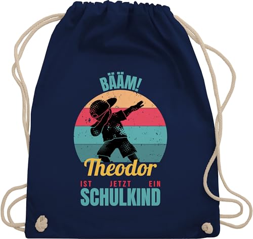 Turnbeutel Rucksack - BÄÄM Schulkind Geschenk Einschulung mit Name Junge | Schulanfänger Geschenke Schulanfang Jungs I Schuleintritt I Schulbeginn - Unisize - Navy Blau - tschüss kindergarten Turnbeutel Rucksack - BÄÄM Schulkind Geschenk Einschulung mit Name Junge | Schulanfänger Geschenke Schulanfang Jungs I Schuleintritt I Schulbeginn - Unisize - Navy Blau - tschüss kindergarten von Geschenk mit Namen personalisiert by Shirtracer