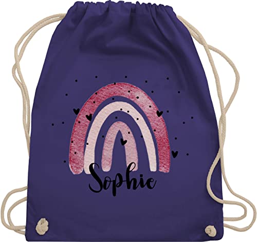 Turnbeutel Rucksack - Boho Regenbogen I Boho Rainbow - Unisize - Lila - kindergarten beutel kindergartenbeutel name kita turnsack stoffbeutel schule personalisierte wäschebeutel für kinder Turnbeutel Rucksack - Boho Regenbogen I Boho Rainbow - Unisize - Lila - kindergarten beutel kindergartenbeutel name kita turnsack stoffbeutel schule personalisierte wäschebeutel für kinder von Geschenk mit Namen personalisiert by Shirtracer