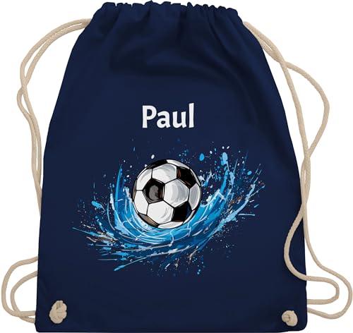 Turnbeutel Rucksack - Fußball Geschenk Fußballfan Geschenke Fußballbegeisterte I Fußballliebe - Unisize - Navy Blau - turnsack jungen kinder stoffbeutel kindergarten fussball name beutel Turnbeutel Rucksack - Fußball Geschenk Fußballfan Geschenke Fußballbegeisterte I Fußballliebe - Unisize - Navy Blau - turnsack jungen kinder stoffbeutel kindergarten fussball name beutel von Geschenk mit Namen personalisiert by Shirtracer