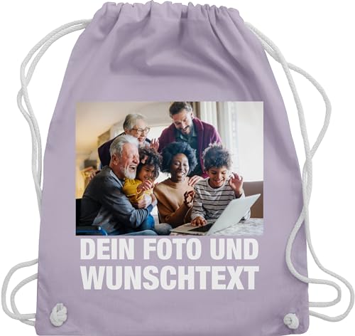 Turnbeutel Rucksack - Geschenk mit Bild I eigenem Foto I Name I eigener Text I Wunschtext - Unisize - Pastell Lila - kinder kita wechselkleidung beutel selbst drucken own photo stoffbeutel Turnbeutel Rucksack - Geschenk mit Bild I eigenem Foto I Name I eigener Text I Wunschtext - Unisize - Pastell Lila - kinder kita wechselkleidung beutel selbst drucken own photo stoffbeutel von Geschenk mit Namen personalisiert by Shirtracer