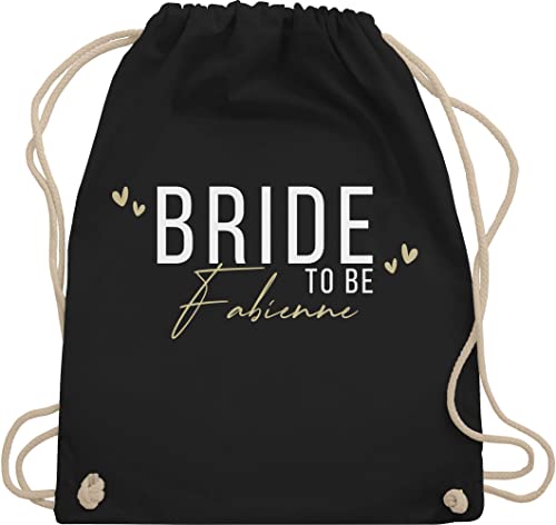 Turnbeutel Rucksack - JGA Junggesellenabschied - Bride To Be - Braut - Unisize - Schwarz - beutel name tasche junggesellinnenabschied jungesellenabschied taschen polter rucksäcke polterabend Turnbeutel Rucksack - JGA Junggesellenabschied - Bride To Be - Braut - Unisize - Schwarz - beutel name tasche junggesellinnenabschied jungesellenabschied taschen polter rucksäcke polterabend von Geschenk mit Namen personalisiert by Shirtracer