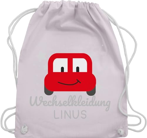 Turnbeutel Rucksack - Kita Beutel Wechselsachen Jungen - Wechselkleidung Auto - Unisize - Pastell Rosa - turnsackerl kindergarten wechselbeutel personalisierte wechselwäsche beutelrucksäcke für von Geschenk mit Namen personalisiert by Shirtracer