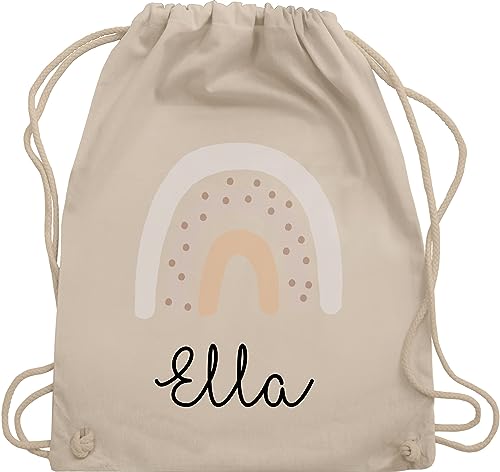 Turnbeutel Rucksack - Schöner Regenbogen Rainbow - Unisize - Naturweiß - name beutel kindergarten personalisierte juterucksack lila schule sportbeutel und stoffbeutel schulbeutel mädchen kita von Geschenk mit Namen personalisiert by Shirtracer