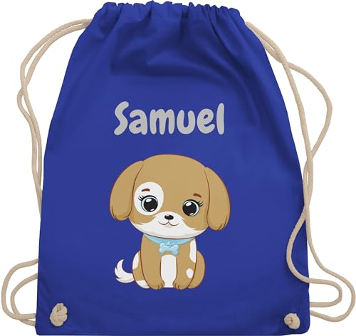 Turnbeutel Rucksack - Süßer Hund Hunde Hundemotiv Dog Dogs - Unisize - Royalblau - kita personalisierte geschenke hundebesitzer hunden tasche taschen hundemotiven sportbeutel personalisierter von Geschenk mit Namen personalisiert by Shirtracer