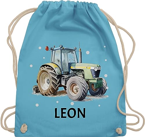 Turnbeutel Rucksack - Trecker Name I Trecker Fan I Traktor Geschenk personalisiert I Geschenk Landwirt - Unisize - Hellblau - sporttasche kindergarten jungen stoffbeutel wechselkleidung traktoren Turnbeutel Rucksack - Trecker Name I Trecker Fan I Traktor Geschenk personalisiert I Geschenk Landwirt - Unisize - Hellblau - sporttasche kindergarten jungen stoffbeutel wechselkleidung traktoren von Geschenk mit Namen personalisiert by Shirtracer