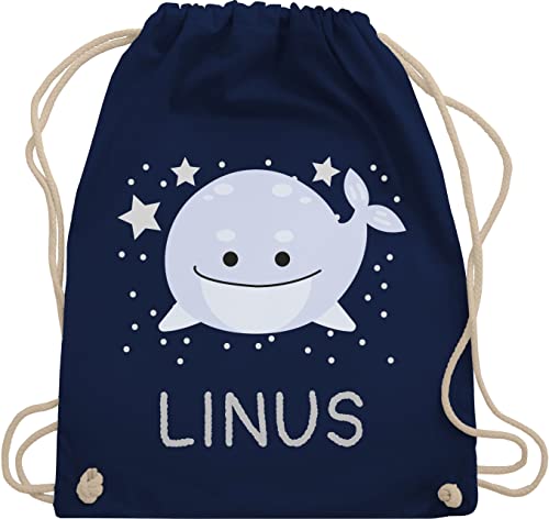 Turnbeutel Rucksack - Geschenk Wal mit Name personalisiert I - Unisize - Navy Blau - personalisierter beutel kinder kindergarten wale namens stoffbeutel personalisierte stofftasche jungen dem Turnbeutel Rucksack - Geschenk Wal mit Name personalisiert I - Unisize - Navy Blau - personalisierter beutel kinder kindergarten wale namens stoffbeutel personalisierte stofftasche jungen dem von Geschenk mit Namen personalisiert by Shirtracer