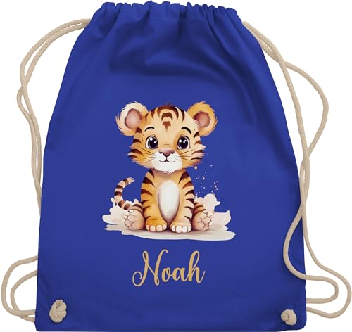 Turnbeutel Rucksack - Zootiere - Tiger - Unisize - Royalblau - name tiger, personalisierte tiermotiv tigermotiv personalisieren motiv geschenke Turnbeutel Rucksack - Zootiere - Tiger - Unisize - Royalblau - name tiger, personalisierte tiermotiv tigermotiv personalisieren motiv geschenke von Geschenk mit Namen personalisiert by Shirtracer