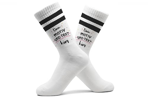 Wunschmotiv Socken Wunschtext Tennissocken Wunschmotiv I Dein Text und Motiv I Bedruckte Tennissocken selbst bedrucken - 37-41 - Schwarz - sportsocken damen personalisierte customized socks Wunschmotiv Socken Wunschtext Tennissocken Wunschmotiv I Dein Text und Motiv I Bedruckte Tennissocken selbst bedrucken - 37-41 - Schwarz - sportsocken damen personalisierte customized socks von Geschenk mit Namen personalisiert by Shirtracer