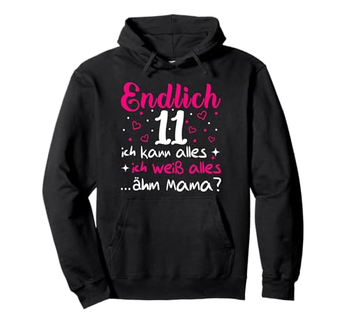 11 Geburtstag Mädchen Endlich 11 Jahre Pullover Hoodie 11 Geburtstag Mädchen Endlich 11 Jahre Pullover Hoodie von Geschenk zum 11 Geburtstag Mädchen 11 Jahre