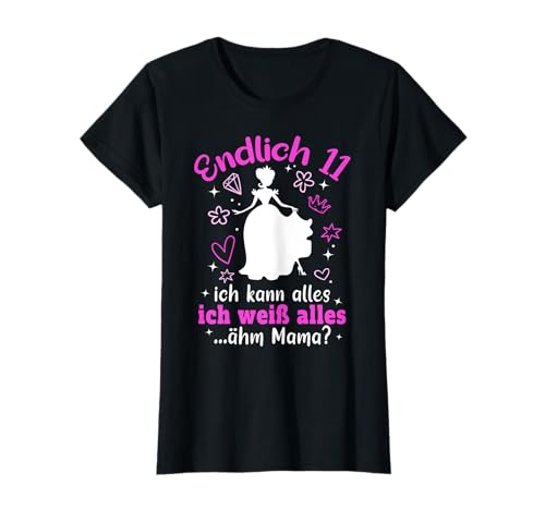 11. Geburtstag Mädchen Prinzessin 11 Jahre Party Ideen 11ter T-Shirt 11. Geburtstag Mädchen Prinzessin 11 Jahre Party Ideen 11ter T-Shirt von Geschenk zum 11. Geburtstag Mädchen