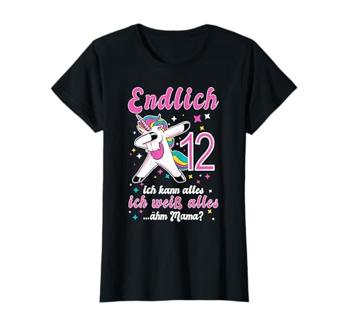 12. Geburtstag Mädchen Einhorn 12 Jahre Party Ideen 12ter T-Shirt 12. Geburtstag Mädchen Einhorn 12 Jahre Party Ideen 12ter T-Shirt von Geschenk zum 12. Geburtstag Mädchen