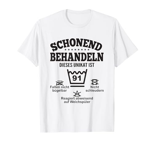 91. Geburtstag Mann Frau 91 Geburtstag Damen Herren T-Shirt 91. Geburtstag Mann Frau 91 Geburtstag Damen Herren T-Shirt von Geschenk zum 91. Geburtstag Mann Frau 91 Jahre