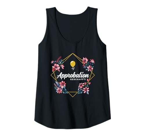 Damen Approbation Geschafft Glückwunsch Approbationsprüfung Arzt Tank Top von Geschenk zur Approbation Arzt Must Haves