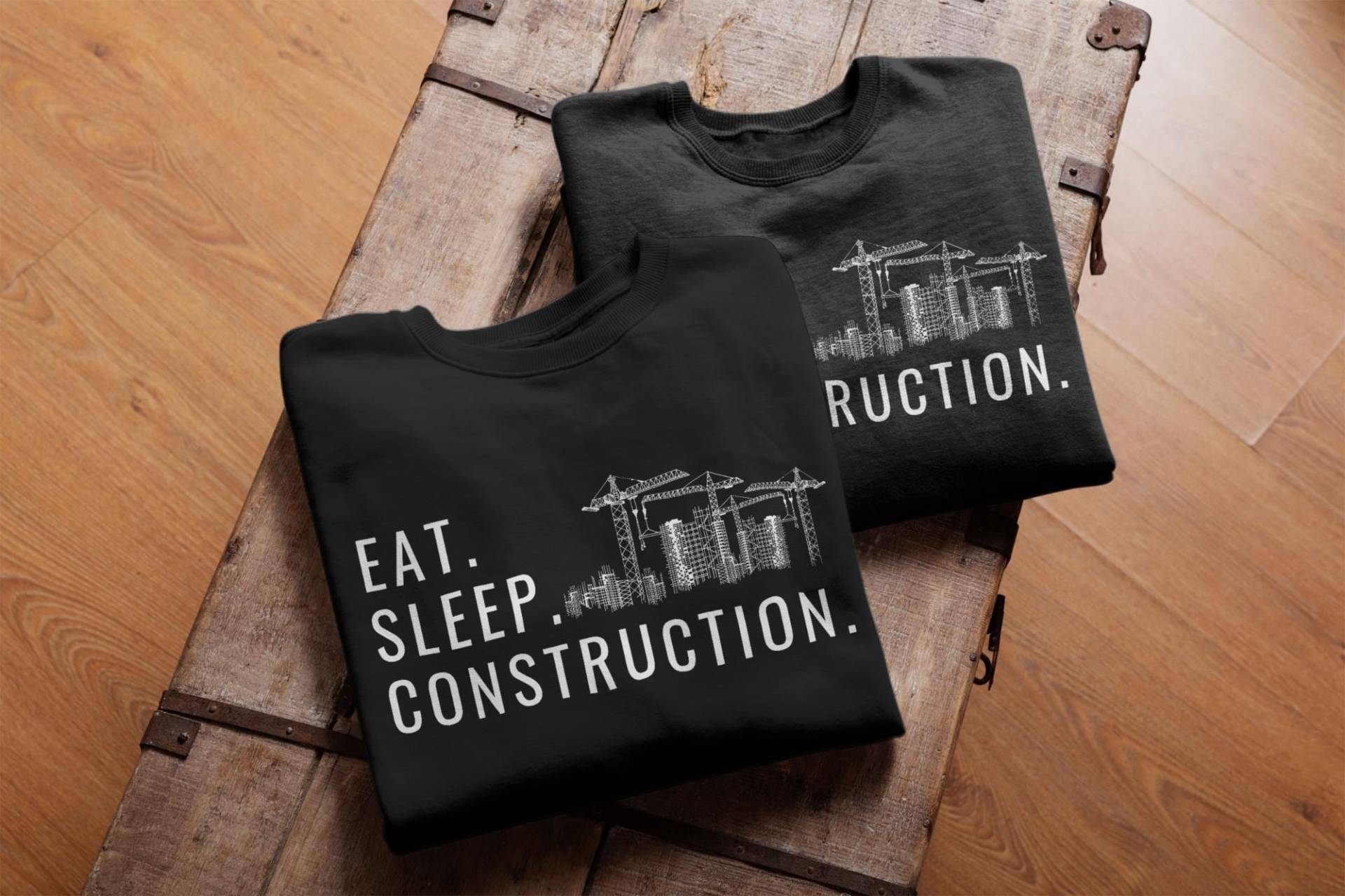 Baustelle Bauarbeiter T-Shirt Lustiger Baustellen Kran Spruch Bauleiter Geschenkidee - Premium Shirt von GeschenkDesignsDE