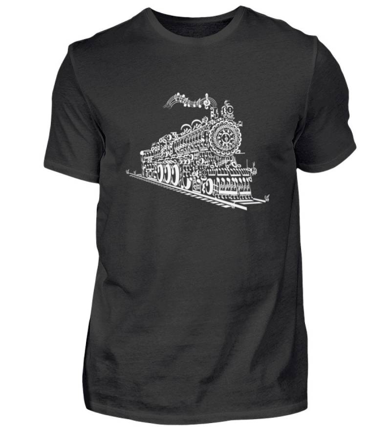 Eisenbahn, Zug, Lokomotive, Dampflok, Eisenbahner, Züge, Modellbahn, Modellbahner, Geschenk Tshirt - Herren Shirt von GeschenkDesignsDE