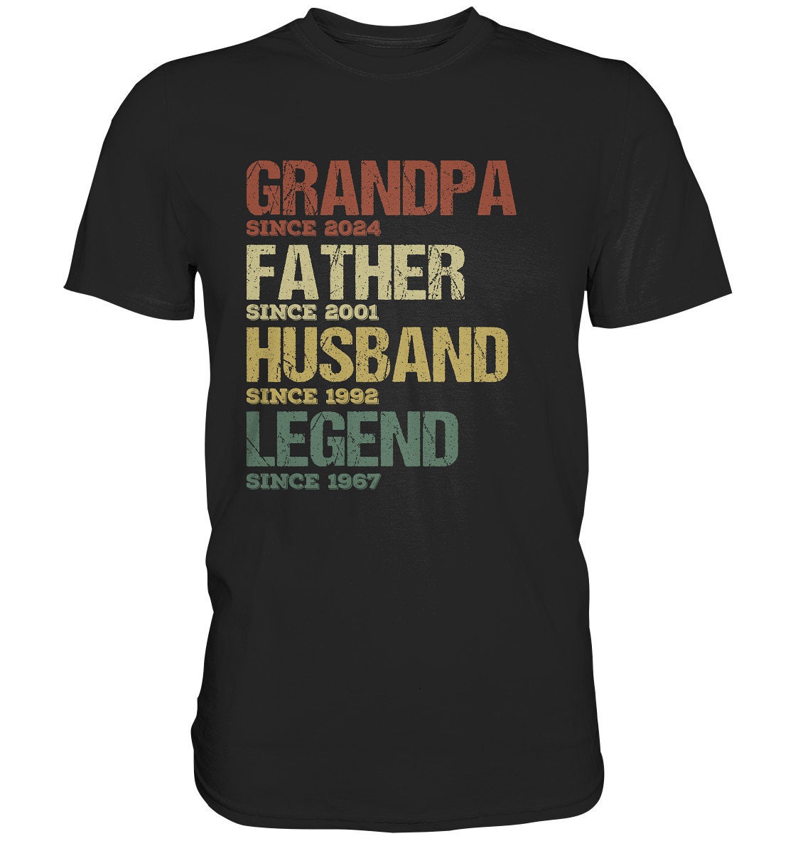 Grandpa Since Personalisiert - Premium Shirt Grandpa Since Personalisiert - Premium Shirt von GeschenkDesignsDE