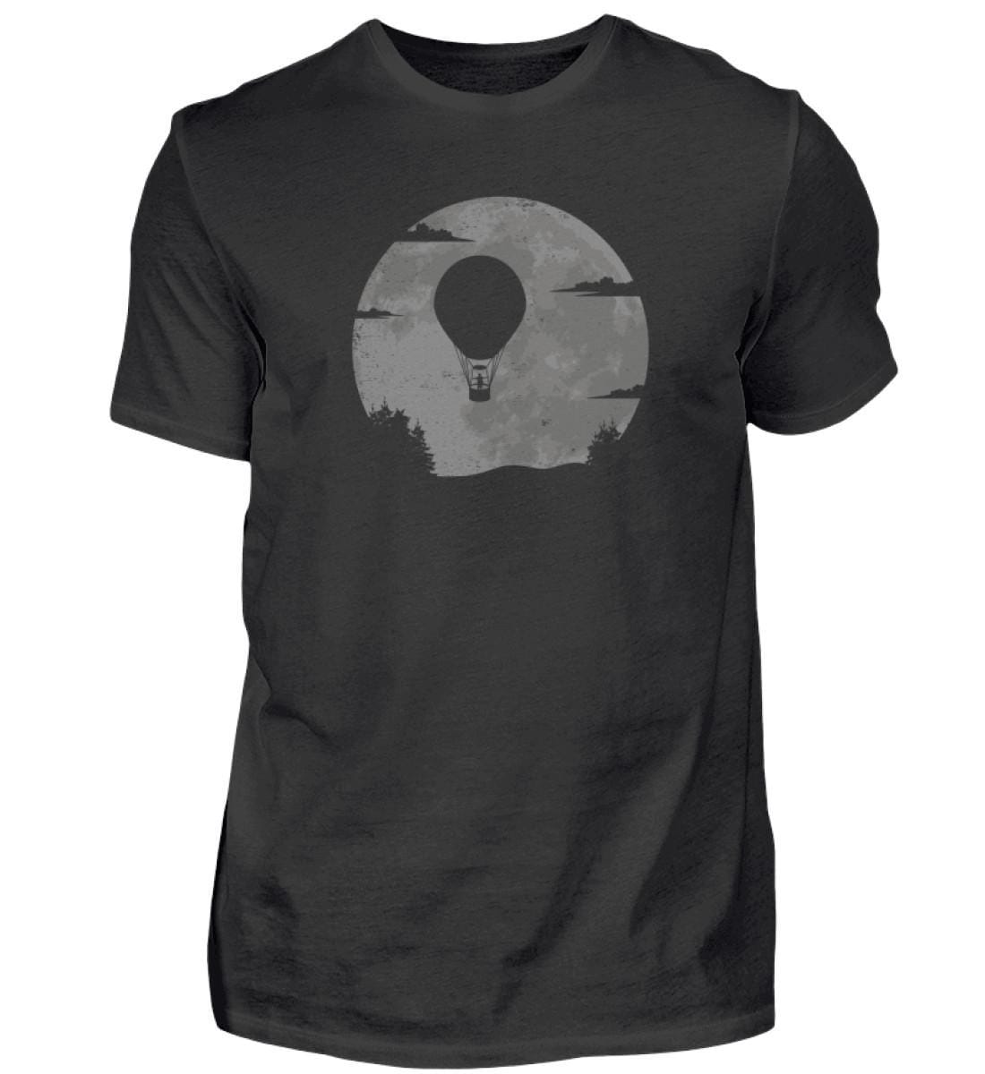 Heißluftballon Ballonfahrer Vollmond Ballonpilot Mond Ballonflug - Herren Shirt von GeschenkDesignsDE