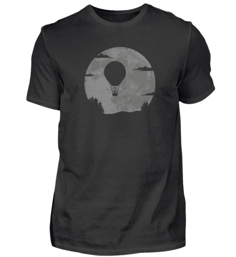 Heißluftballon Ballonfahrer Vollmond Ballonpilot Mond Ballonflug - Herren Shirt von GeschenkDesignsDE