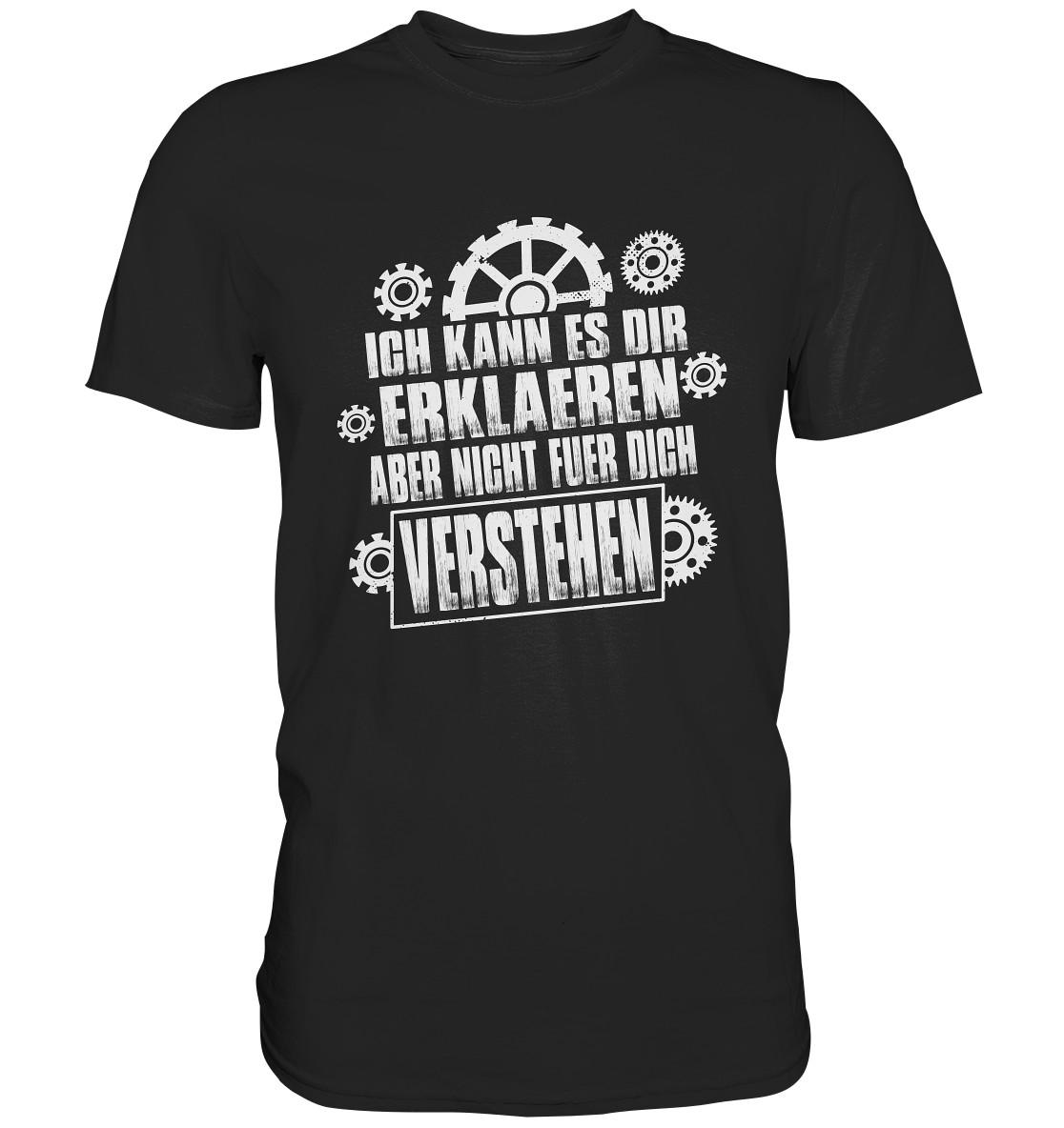 Ich Kann Es Dir Erklären Ingenieur Mathemathik Lustige Sprüche - Premium Shirt von GeschenkDesignsDE