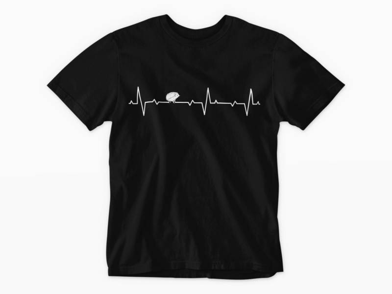 Igel, Herbst, Wald, Igelmotiv, Tiere, Herzschlag T-Shirt Igel, Herbst, Wald, Igelmotiv, Tiere, Herzschlag T-Shirt von GeschenkDesignsDE