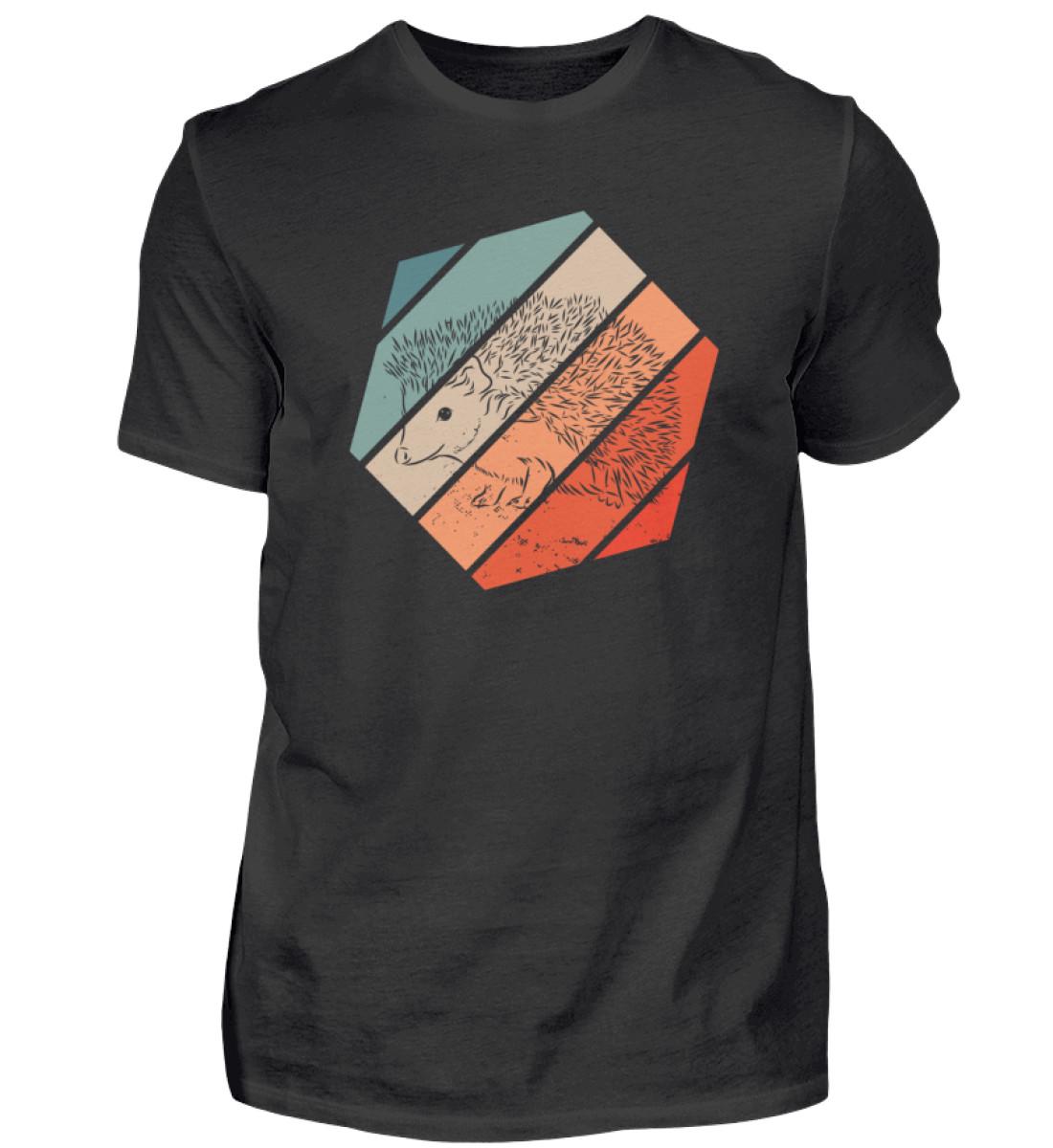 Igel Natur Herbstmotiv T-Shirt - Herren Shirt von GeschenkDesignsDE