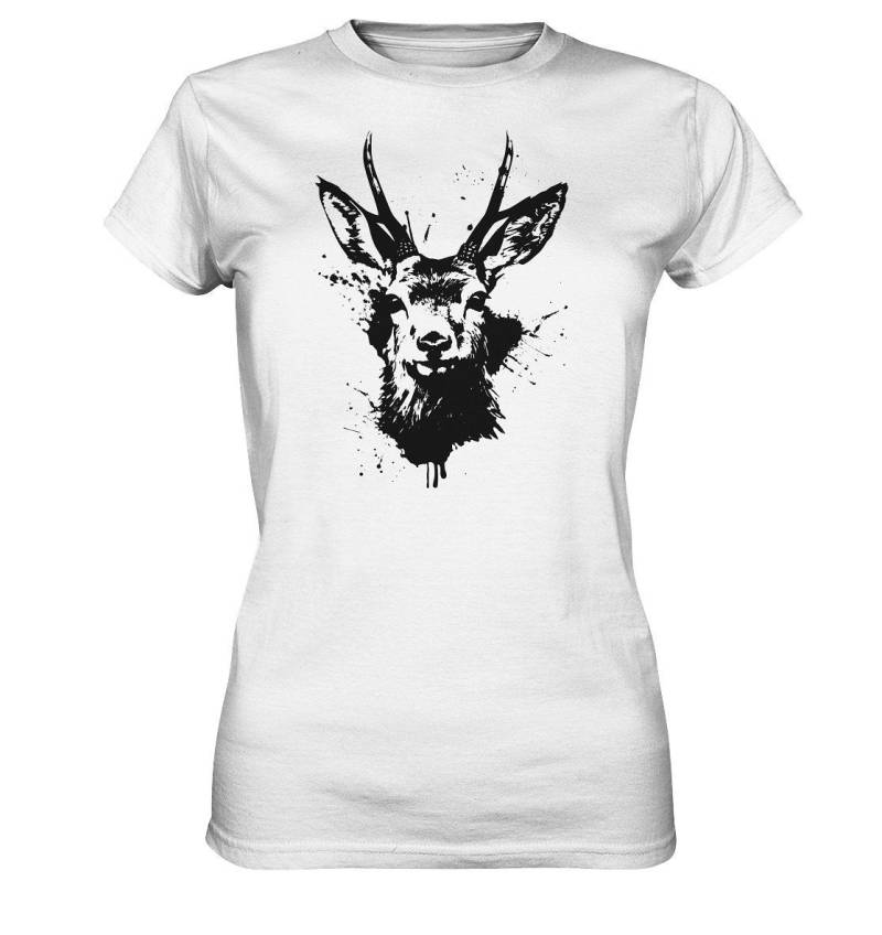 Jägerin Reh Hirsch Illustration Jäger Rehbock Jagd Rotwild - Ladies Premium Shirt Jägerin Reh Hirsch Illustration Jäger Rehbock Jagd Rotwild - Ladies Premium Shirt von GeschenkDesignsDE