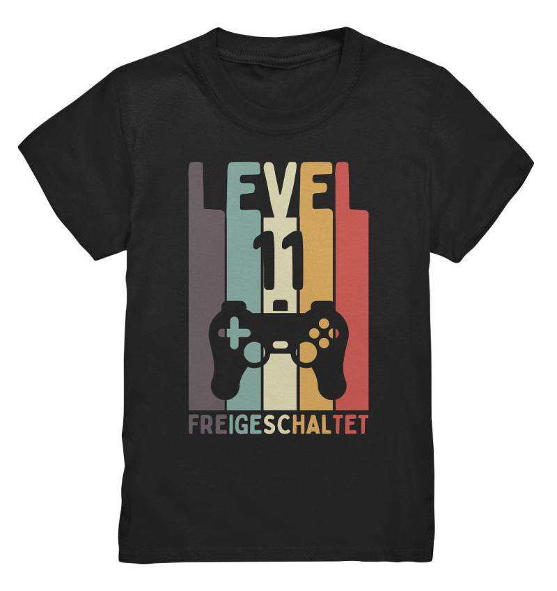 Level 11 Freigeschaltet Geburtstag Gamer Gaming T-Shirt Personalisiert - Kids Premium Shirt von GeschenkDesignsDE