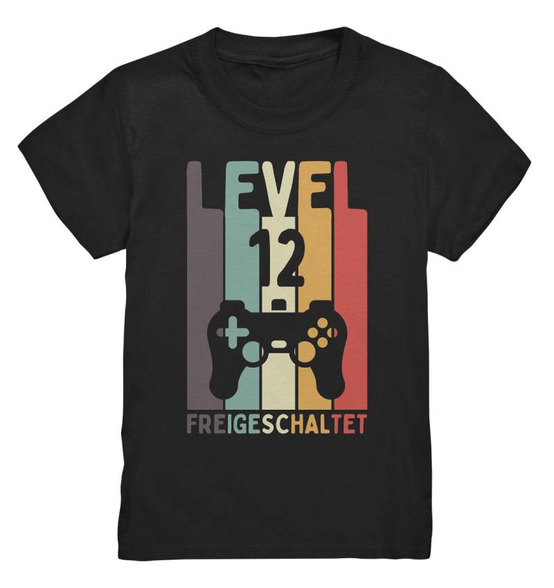 Level 12 Freigeschaltet Geburtstag Gamer Gaming T-Shirt Personalisiert - Kids Premium Shirt von GeschenkDesignsDE