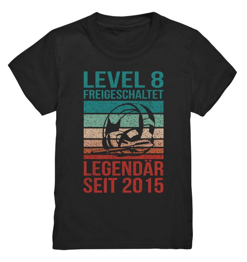 Level 8 Complete Geburtstag Gamer T-Shirt Personalisiert Gaming Legendär Seit 2015 - Kids Premium Shirt von GeschenkDesignsDE