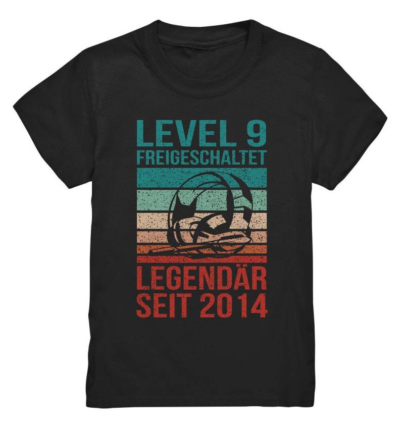 Level 9 Complete Personalisiert Zocken Gamer Geburtstag Gaming T-Shirt Geschenk - Kinder Premium Shirt von GeschenkDesignsDE