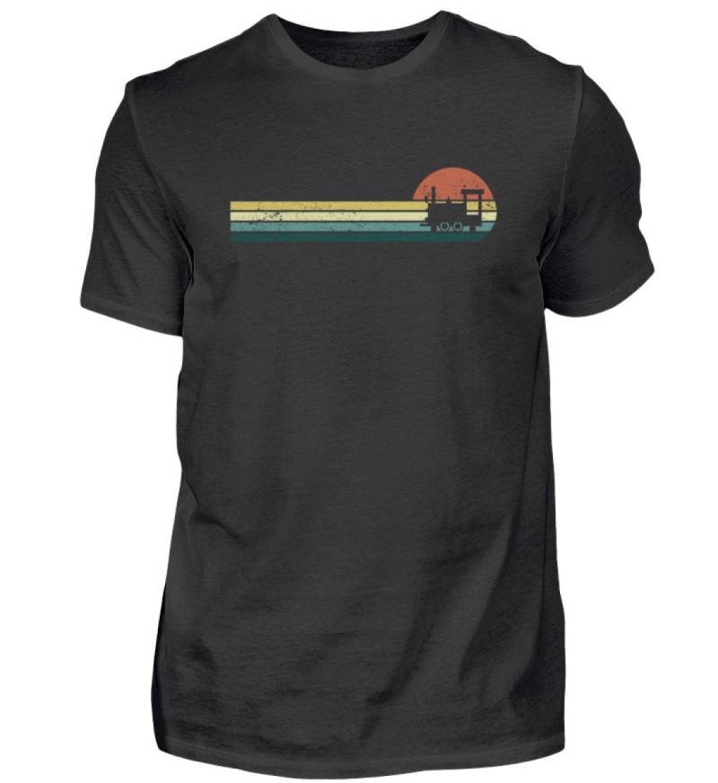 Modelleisenbahn Vintage Eisenbahner Lokomotive Modellbahn Tshirt - Herren Shirt von GeschenkDesignsDE