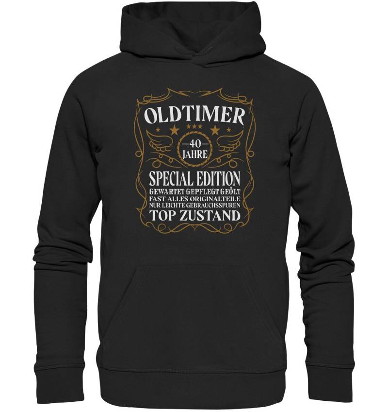 Oldtimer 40 Jahre Geburtstagsgeschenk Vierzig Lustiger Spruch Geschenkidee - Damen Herren Organic Hoodie Und Kapuzenpullover von GeschenkDesignsDE