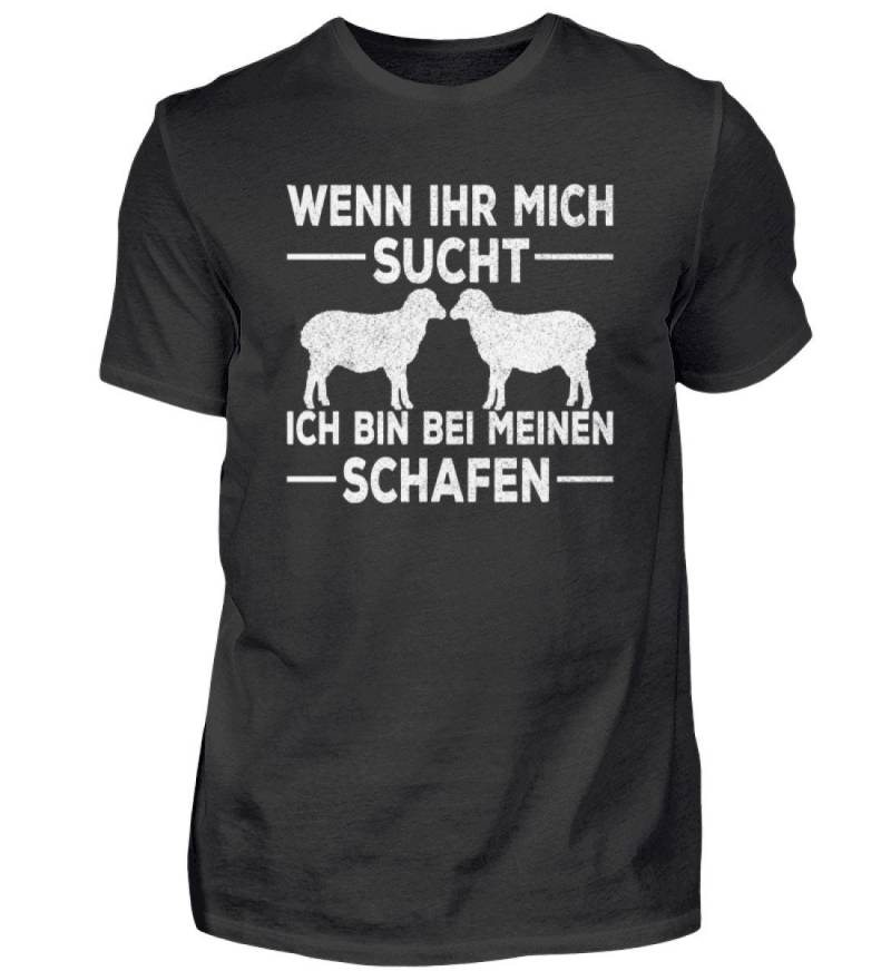 Schaf, Landwirtschaft, Spruch, Schafzüchter Bauernhof, Schafe, Tshirt, Lämmchen - Herren Shirt von GeschenkDesignsDE
