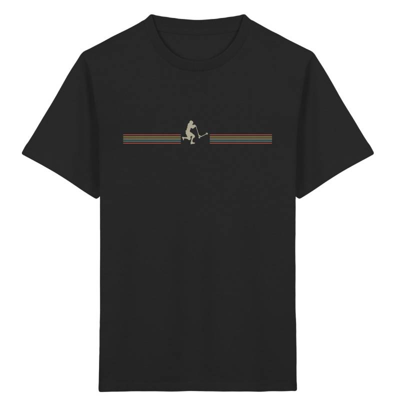 Scooter Retro T-Shirt Tretroller Stunts Skatepark Rollerfahrer - Kinder Organic Tshirt von GeschenkDesignsDE