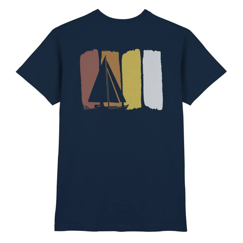 Segelboot Rückenprint - Premium Shirt Segelboot Rückenprint - Premium Shirt von GeschenkDesignsDE