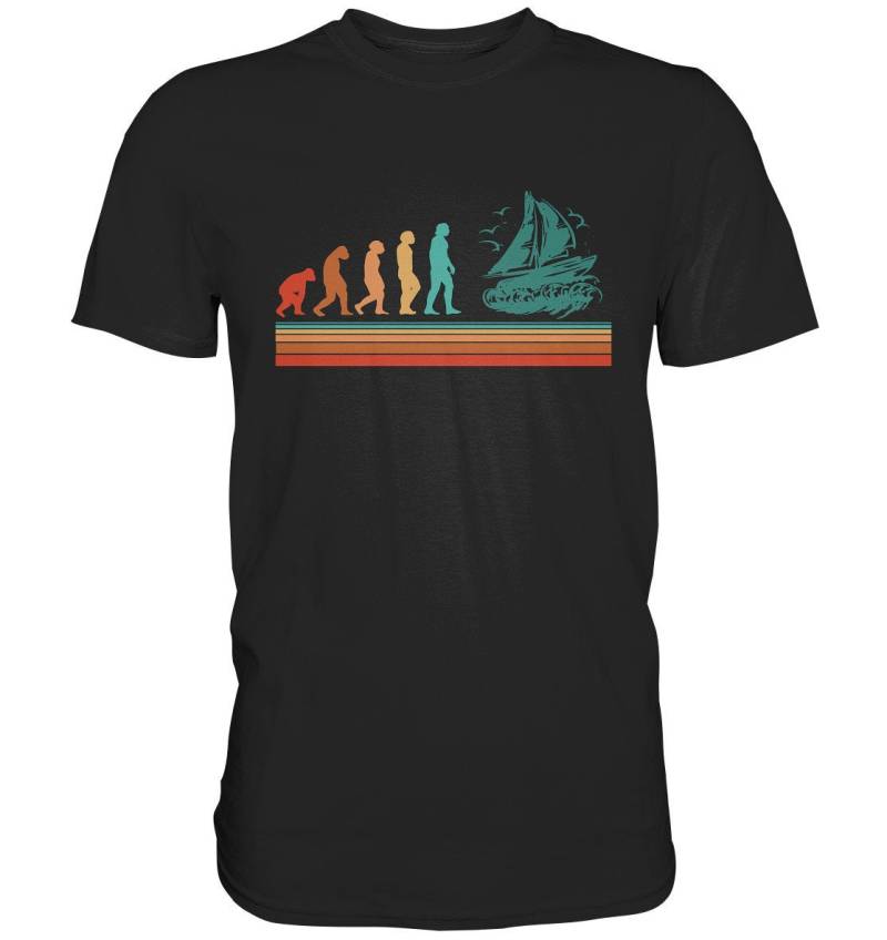 Segeln Evolution Segler Retro Segelschiff T-Shirt Geschenk - Herren Shirt von GeschenkDesignsDE