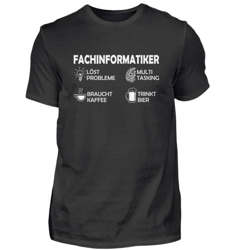 T Shirt Fachinformatiker Löst Probleme Programmierer Berufe Admin Spruch Informatik Geschenkideen - Herren Tshirt von GeschenkDesignsDE