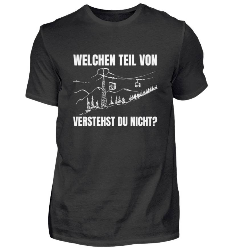 T Shirt Seilbahn Welchen Teil Von Verstehst Du Nicht Skifahren Gondeln - Herren Tshirt von GeschenkDesignsDE