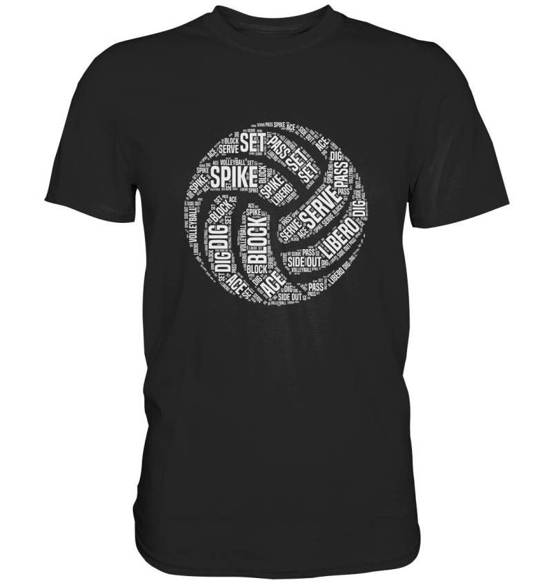 T Shirt Volleyball Begriffe Volleyballspieler Geschenk - Premium Tshirt T Shirt Volleyball Begriffe Volleyballspieler Geschenk - Premium Tshirt von GeschenkDesignsDE