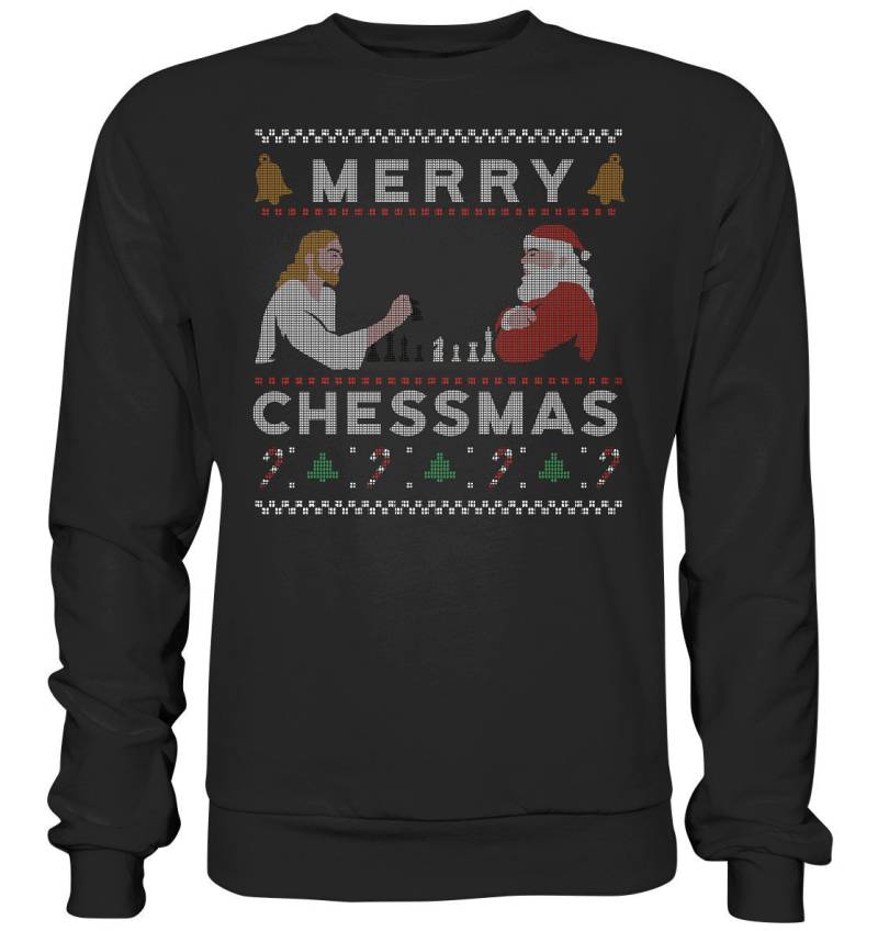 Ugly Christmas Sweater Schach - Basic Sweatshirt Weihnachten von GeschenkDesignsDE
