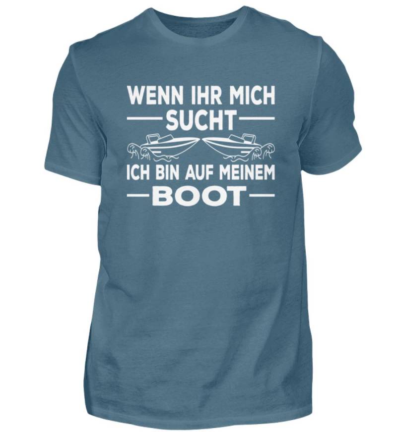 Wenn Ihr Mich Sucht Bin Auf Meinem Boot T-Shirt - Herren Shirt von GeschenkDesignsDE