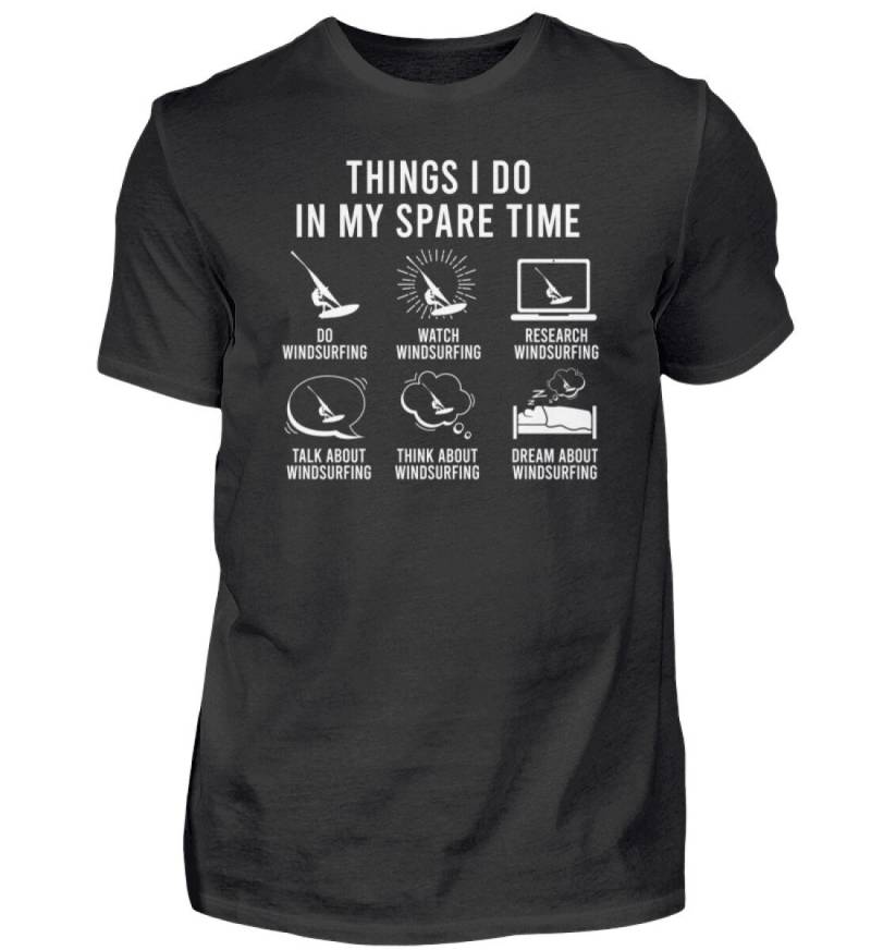Windsurfen Things I Do in My Spare Time Windsurf - Herren Shirt von GeschenkDesignsDE