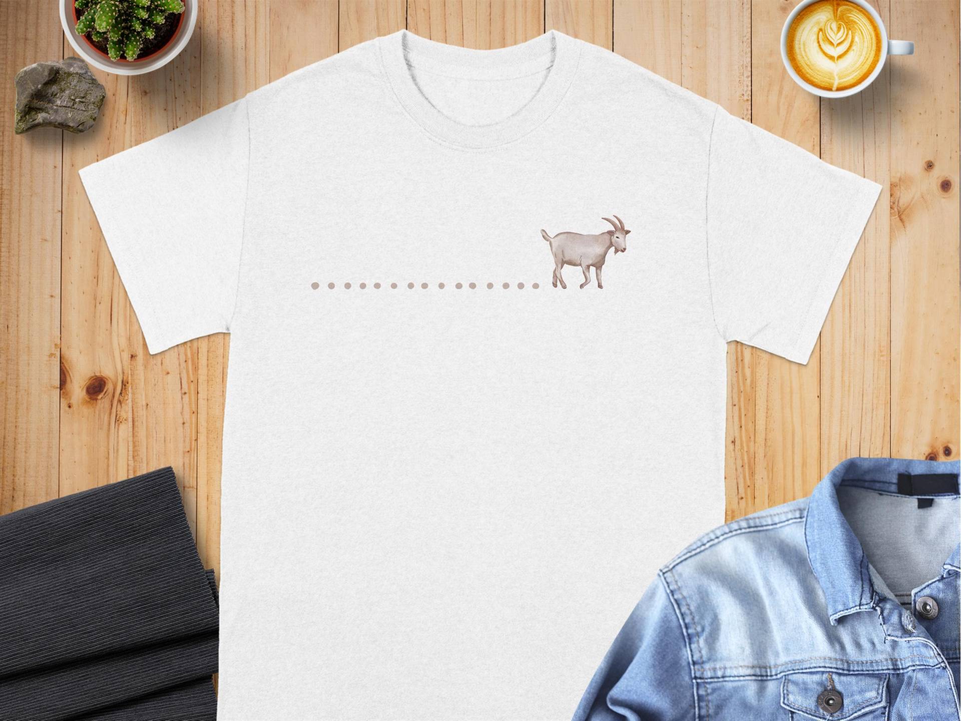 Ziege Spuren Ziegen T-Shirt von GeschenkDesignsDE