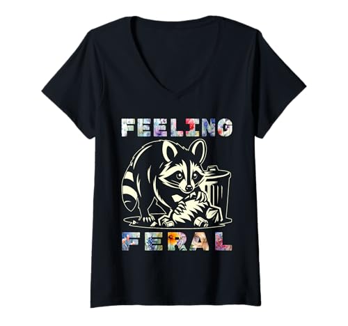 Damen Lustiges Opossum, Wilder Mädchenfeier Urlaub Sommer T-Shirt mit V-Ausschnitt Damen Lustiges Opossum, Wilder Mädchenfeier Urlaub Sommer T-Shirt mit V-Ausschnitt von Geschenke, Geschenke Und Sommeroutfits Für Wilde