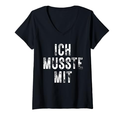 Damen Ich Musste Mit Saufen Party Malle Kneipe Urlaub T-Shirt mit V-Ausschnitt von Geschenke : "Sommer strand"