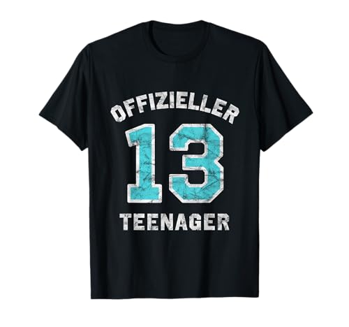Endlich 13. Geburtstag Mädchen Junge Offizieller Teenager T-Shirt von Geschenke 13 Jahre Mädchen Jungen Teenies